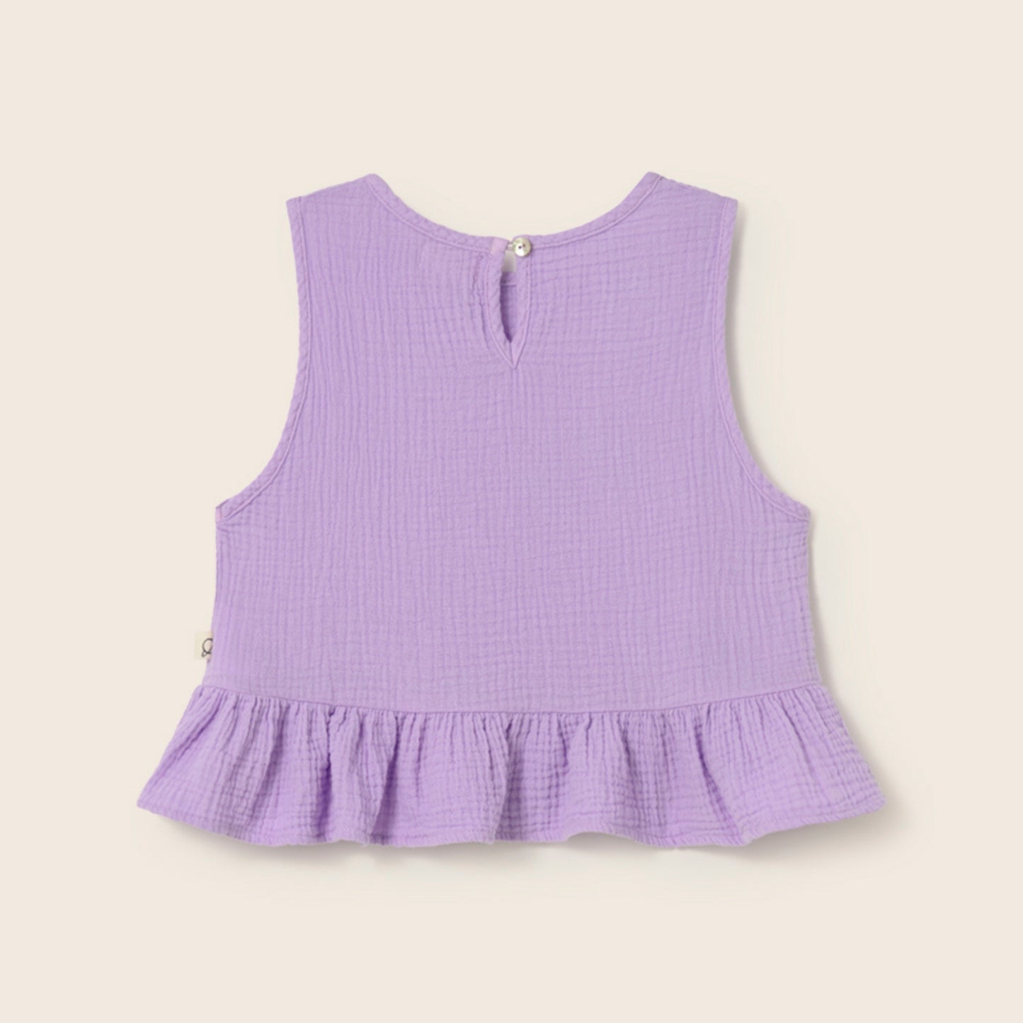 Cozmo 100%純棉紗無袖背心 lavender ❘ 現貨尺寸: 3Y~6Y