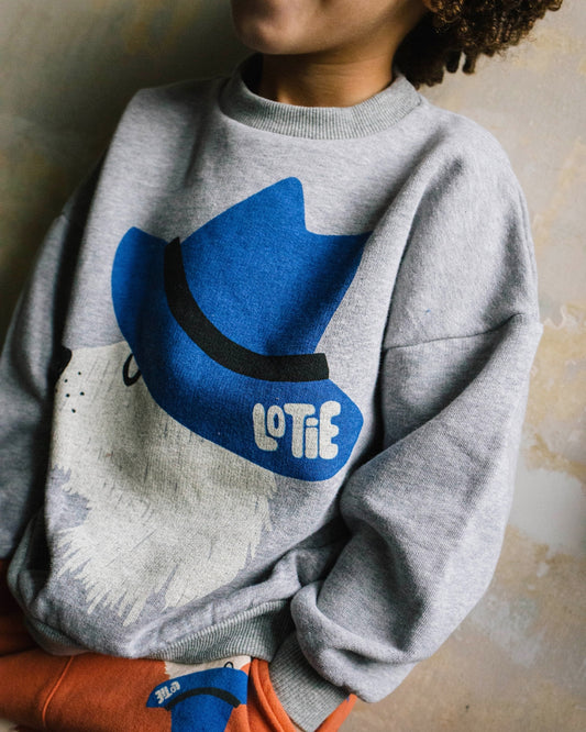 (現貨)Lotiekids 100%有機棉CHILL DOG 大學T 2Y~11Y