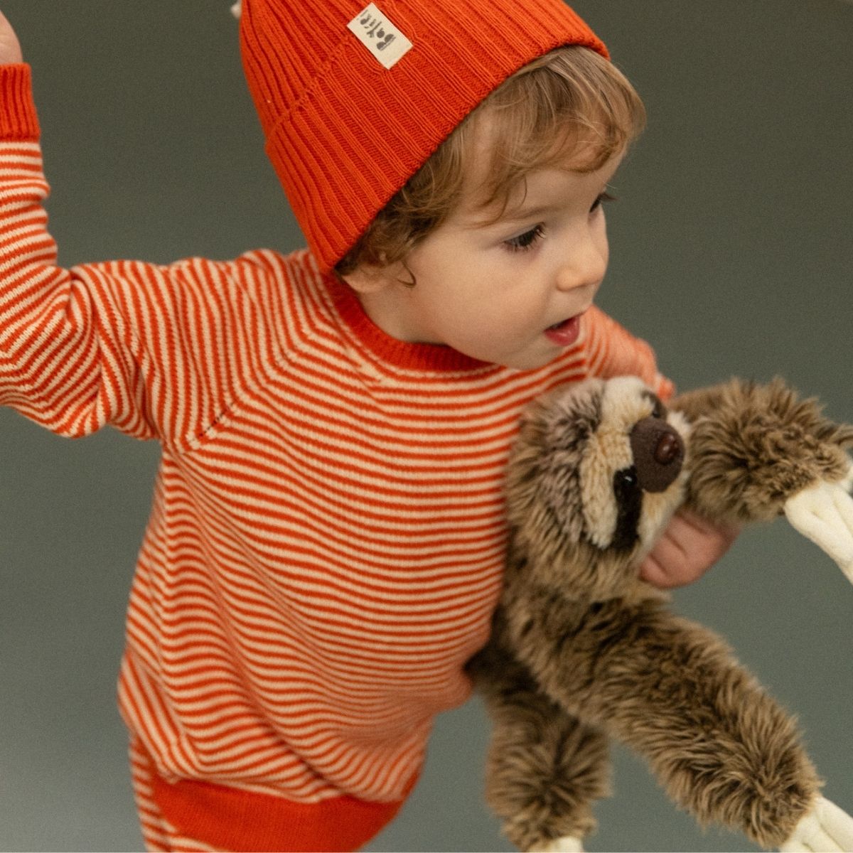 Bayiri 100%有機棉針織上衣 - Red Lazy Bug Sweater ❘ 現貨尺寸: 2Y~4Y