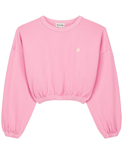 We are kids - 100%有機棉SWEAT KAIA 短版上衣-泡泡糖粉 4-5Y & 6-7Y