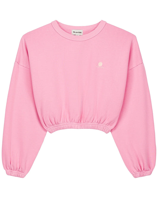 We are kids - 100%有機棉SWEAT KAIA 短版上衣-泡泡糖粉 4-5Y & 6-7Y