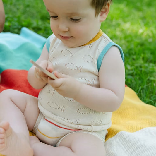 Bayiri 100%有機棉薄針織無袖背心 ❘ 現貨尺寸: 12M & 2Y