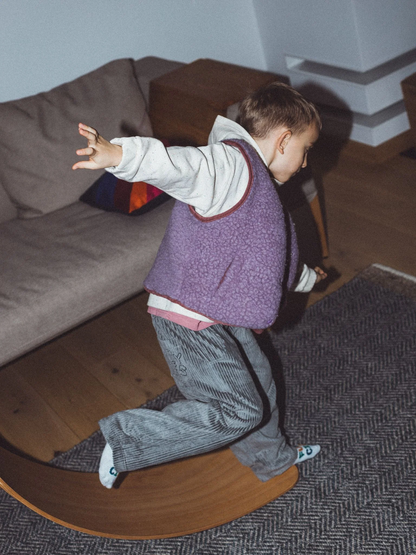 (預購) Happymess 100%美麗諾羊毛背心外套 - Kids in  lilac cloud (1Y~12Y)