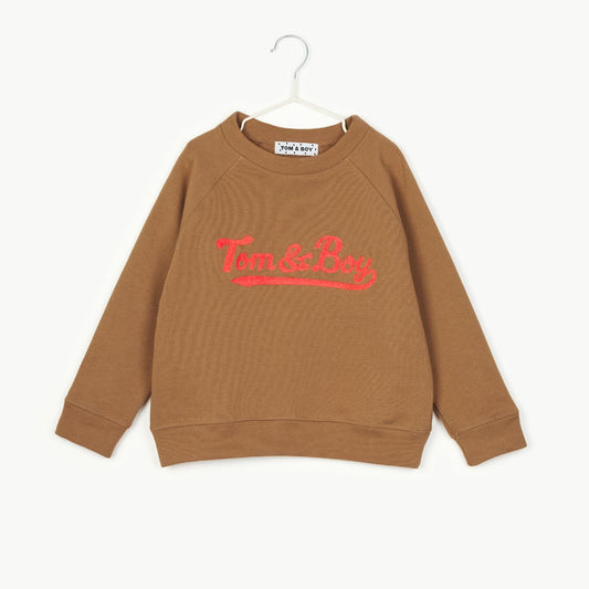 Tom&Boy 100% 純棉 TOM & BOY 草寫 Logo 純棉大學 T ❘ 現貨尺寸:4Y~8Y