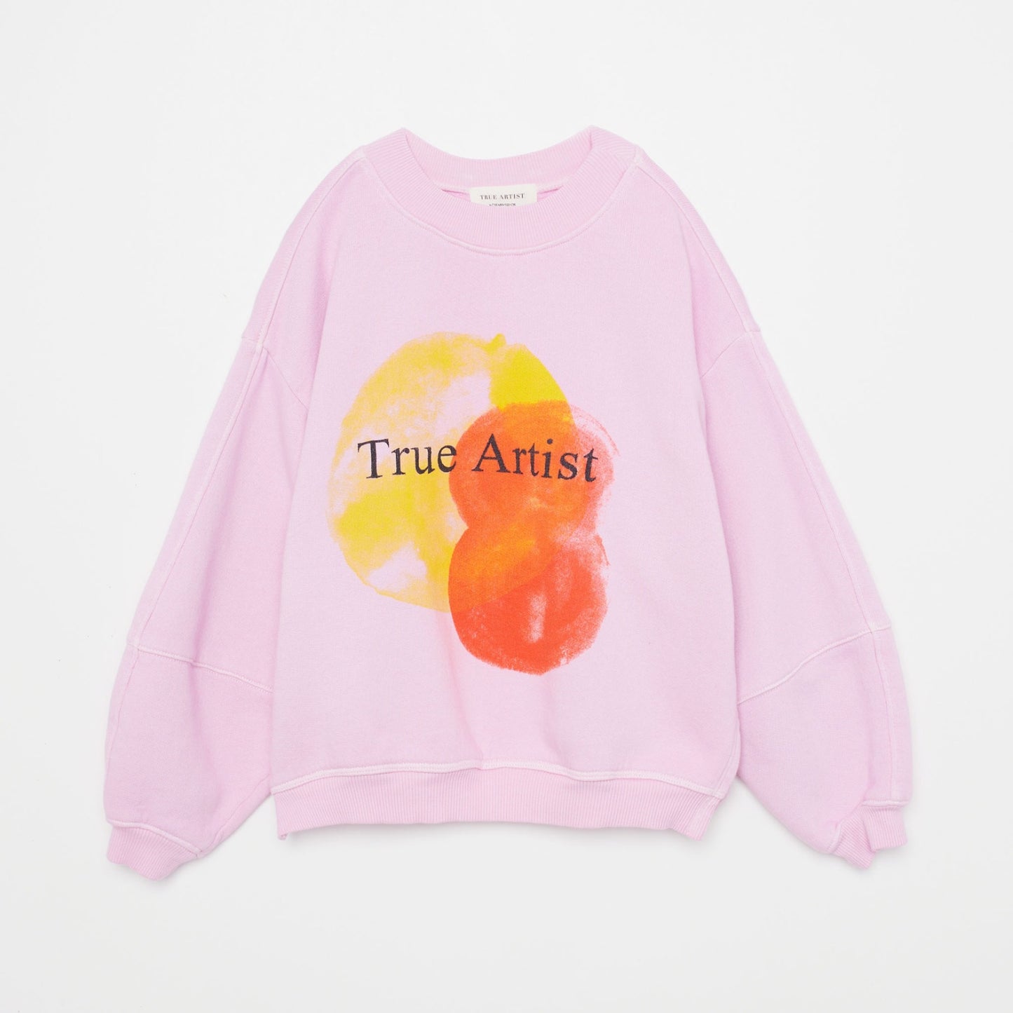 True Artist 100% 有機棉 Oversized 大學T - 粉 ❘ 現貨尺寸: 6-7Y & 8-9Y (各最後一件)