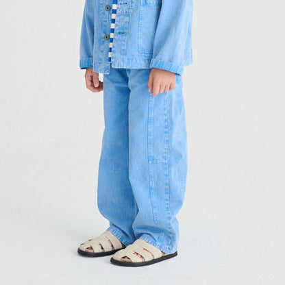 True Artist 100%純棉 Lichen Blue 長褲 ❘ 現貨尺寸: 4Y~9Y