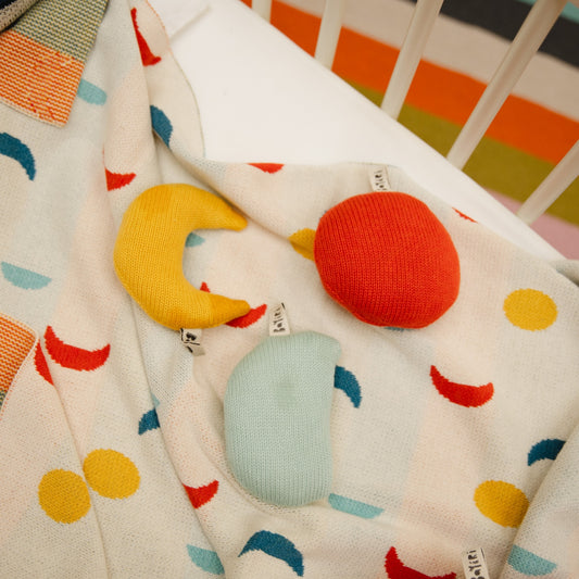 Bayiri 100%有機棉月亮擺飾組(三個一組)