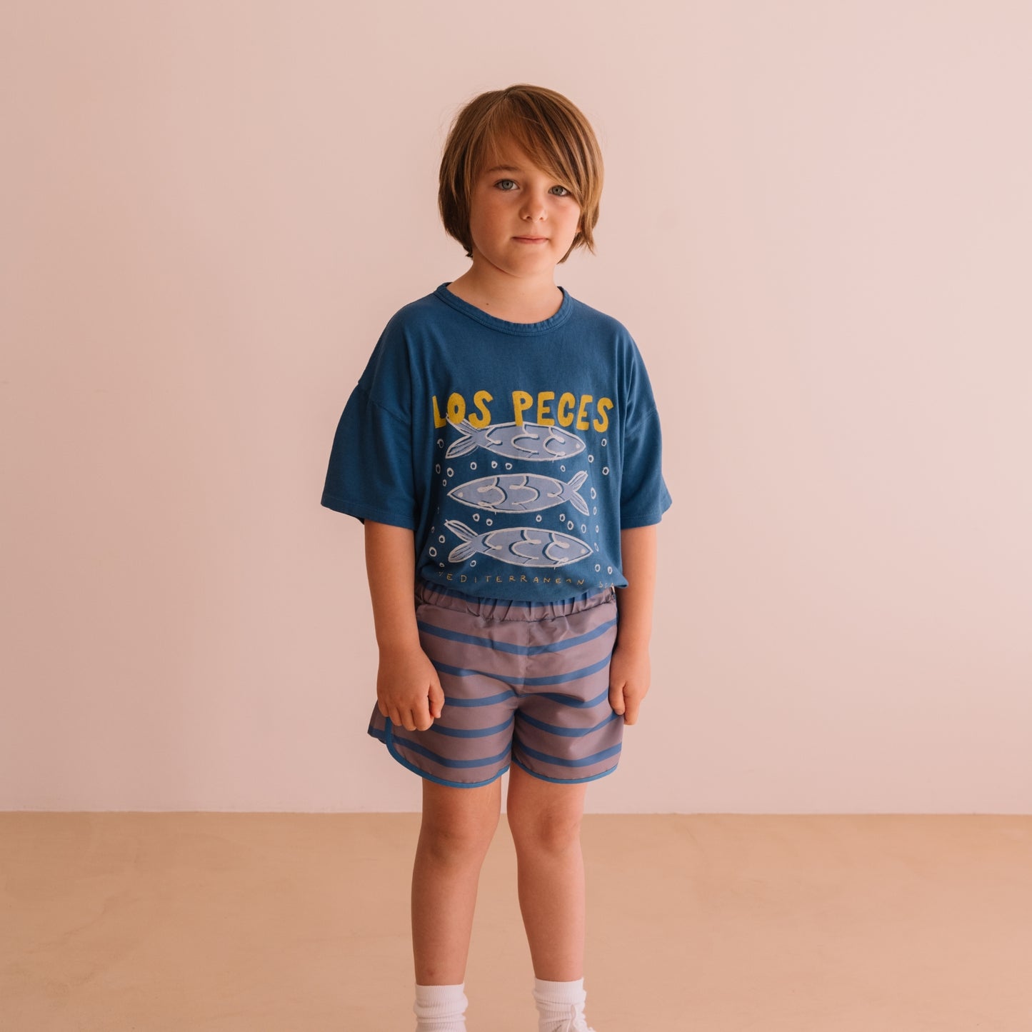 We are kids 100%有機棉復古條紋短褲 MARLOW QUIET STRIPES ❘ 現貨尺寸: 2Y~7Y