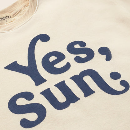 Cozmo 上衣 100%純棉 Yes, Sun 大學T (無刷毛) ❘ 現貨尺寸: 3Y~6Y