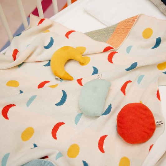 Bayiri 100%有機棉經典蓋毯 Moon Phases