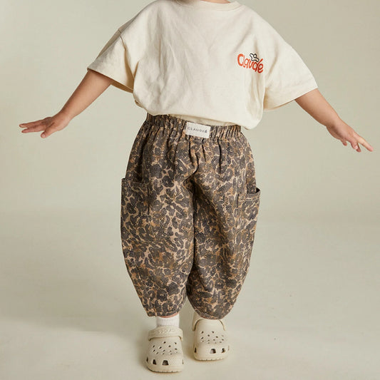 Claude & Co. 100%有機棉豹紋長褲  1-2Y & 3-4Y