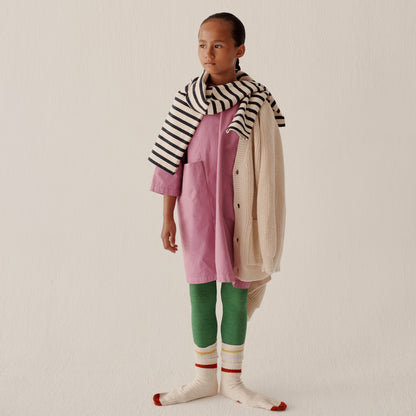 True Artist 100%純棉紫羅蘭繭形洋裝/長版上衣 4Y~9Y