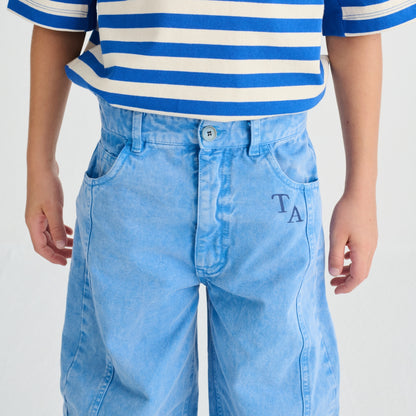 True Artist 100%純棉 Lichen Blue 長褲 ❘ 現貨尺寸: 4Y~9Y