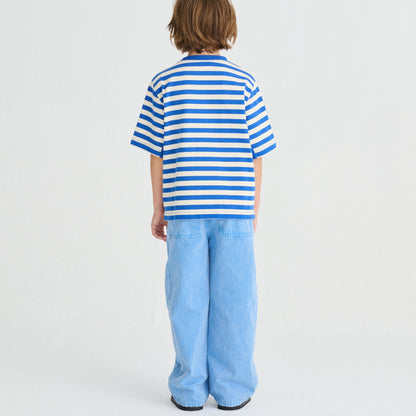 True Artist 100%純棉 Lichen Blue 長褲 ❘ 現貨尺寸: 4Y~9Y