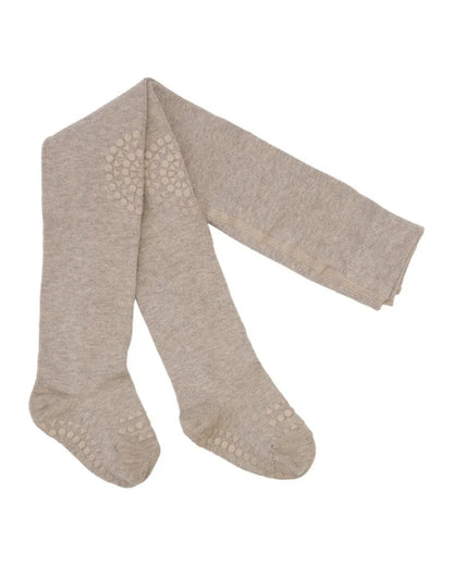 丹麥GoBabyGo 竹纖維爬行褲襪 - Sand ❘ 現貨尺寸:  6-12M & 12-18M