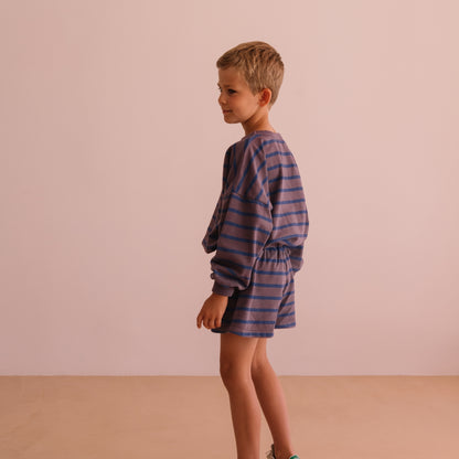 We are kids 100%有機棉復古條紋短褲 MARLOW QUIET STRIPES ❘ 現貨尺寸: 2Y~7Y