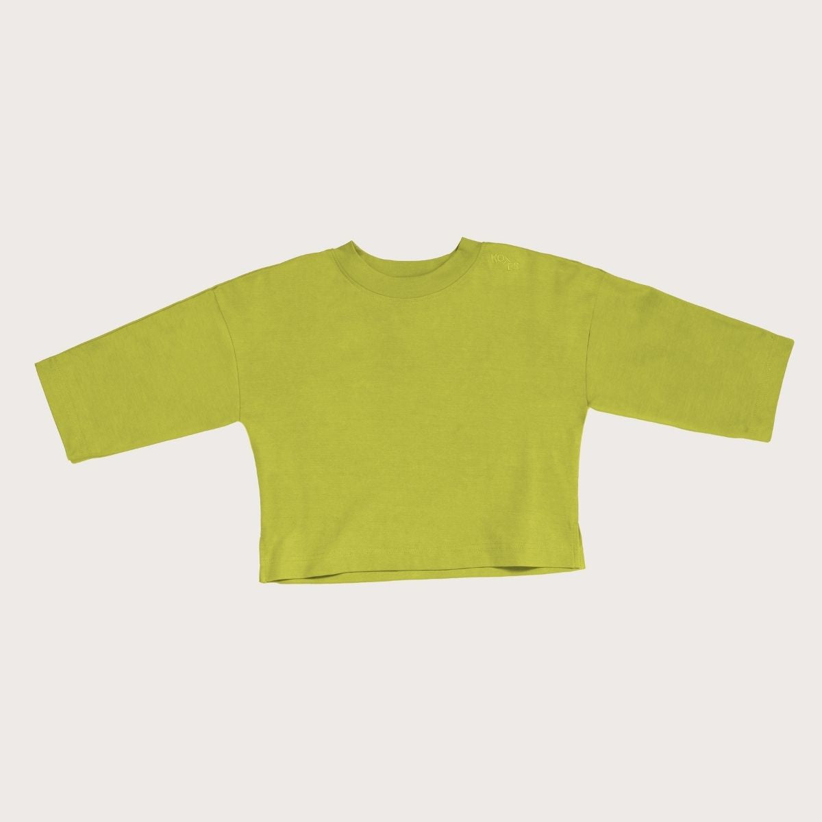 Studio Koter 100%有機棉 大人款 Rory 羅紋長袖上衣 - apple green  ❘ 現貨尺寸:  S