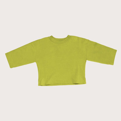 Studio Koter 100%有機棉 大人款 Rory 羅紋長袖上衣 - apple green  ❘ 現貨尺寸:  S