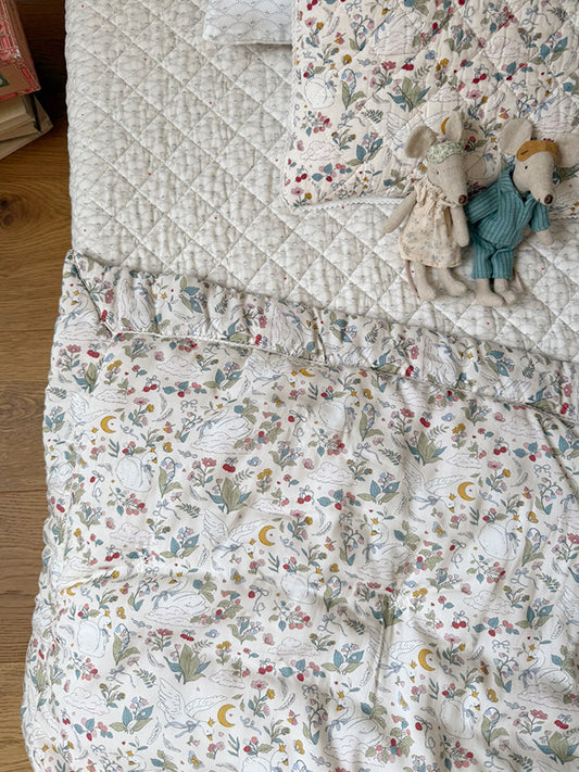 (預購) Creme enfant  100% 莫代爾水洗鋪棉 - Odette (兩個尺寸: 兒童被(J) & 單人被(S))