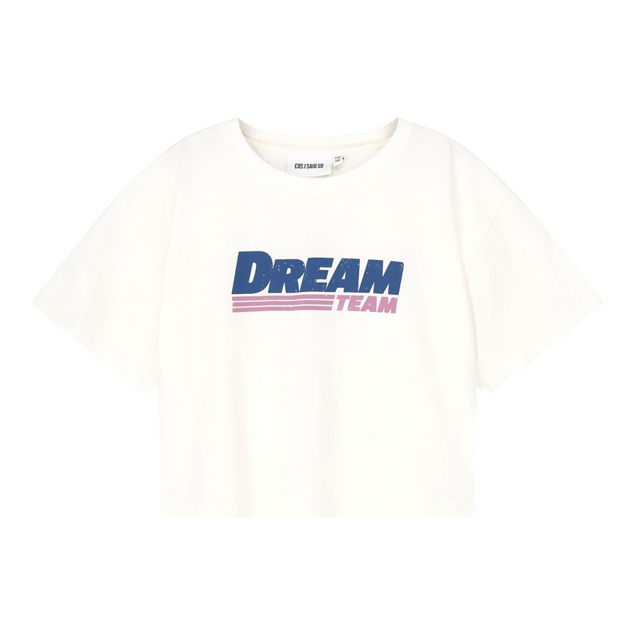 COS I SAID SO - DREAM TEAM 有機棉短版短袖上衣 ❘ 現貨尺寸: 4Y~9Y