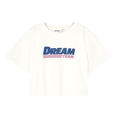 COS I SAID SO - DREAM TEAM 有機棉短版短袖上衣 ❘ 現貨尺寸: 4Y~9Y