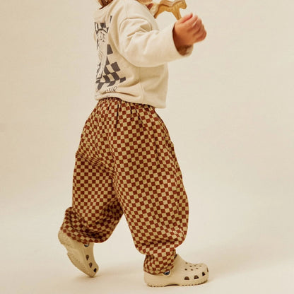 Claude & Co. 100%有機棉棋盤格紋長褲  2Y~6Y