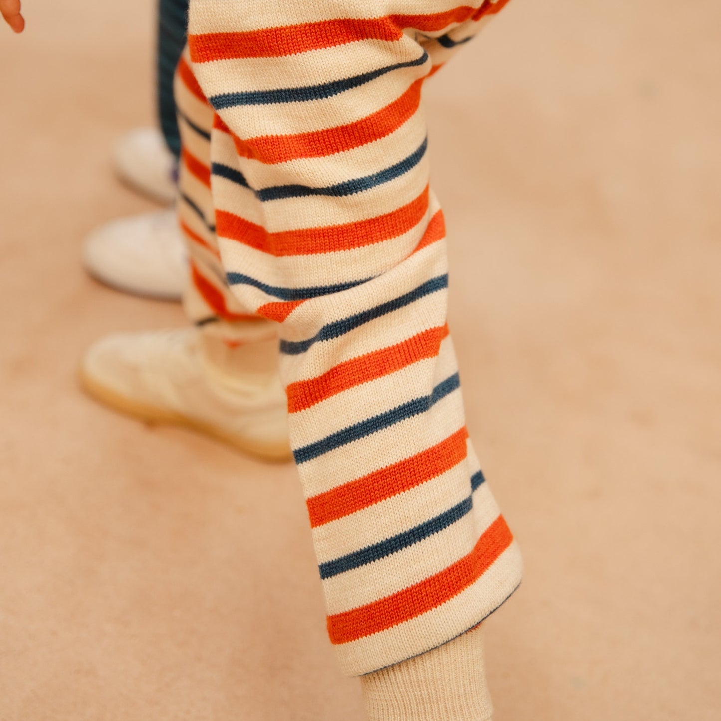 Bayiri 100% 美麗諾羊毛長褲Crabby Stripes 2Y~6Y