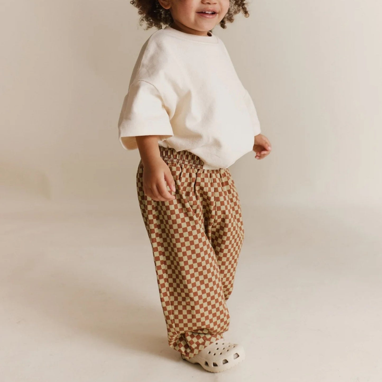 Claude & Co. 100%有機棉棋盤格紋長褲  2Y~6Y