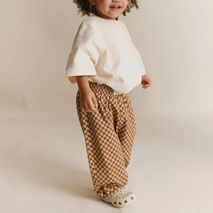 Claude & Co. 100%有機棉棋盤格紋長褲  2Y~6Y
