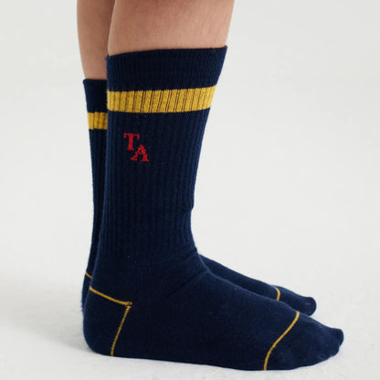 True Artist 中長襪  Navy Blue (尺寸 26-34)