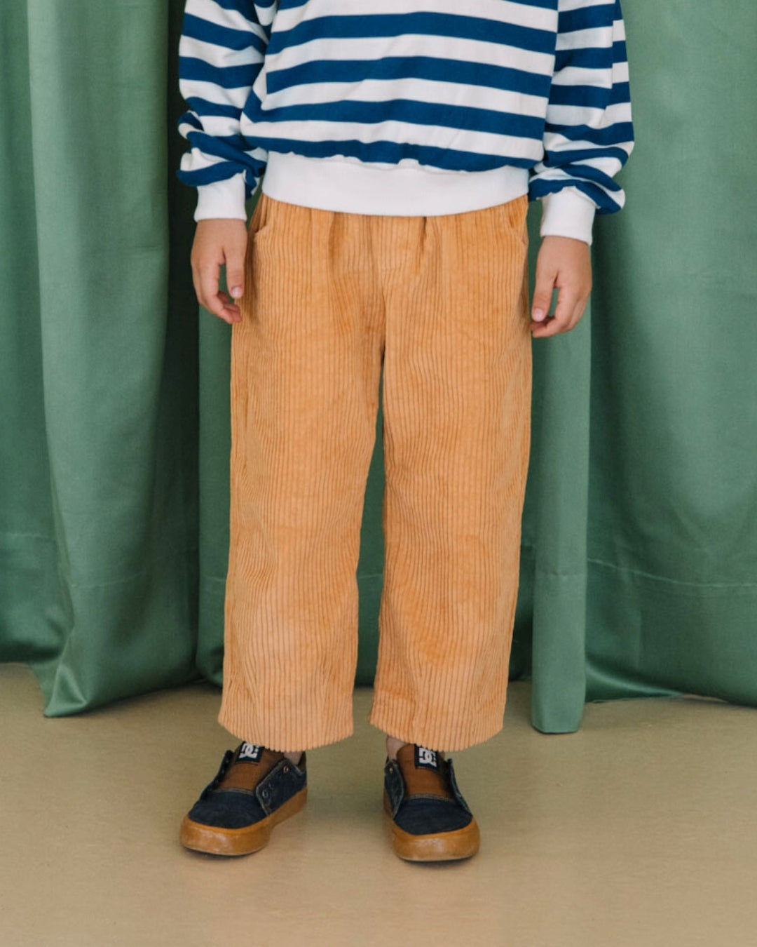 We are kids - 100%有機棉燈心絨長褲 - 南瓜橘  4-5Y&6-7Y