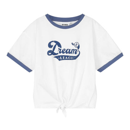 COS I SAID SO 有機棉 DREAM LEAGUE 打結短版上衣 ❘ 現貨尺寸: 4Y~11Y