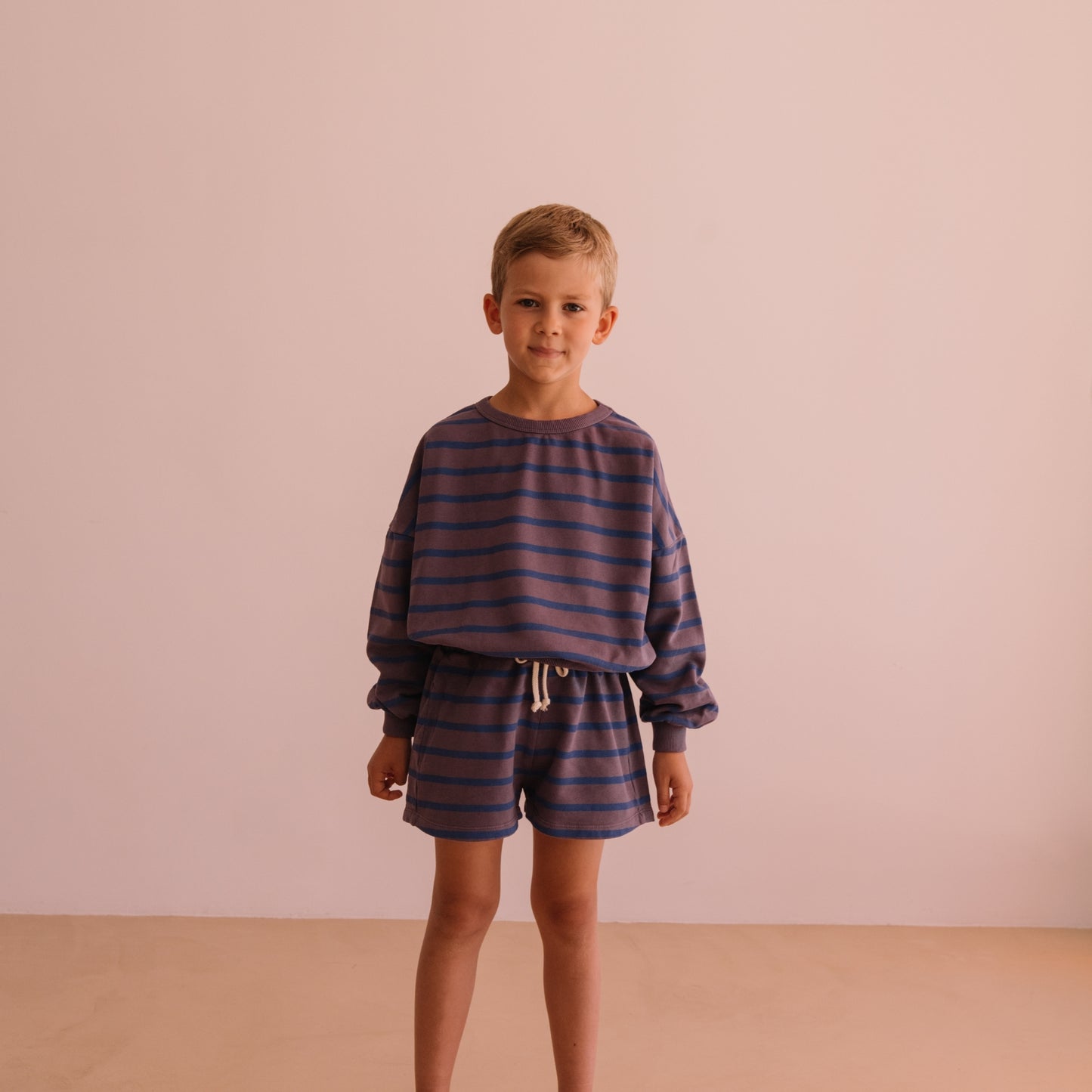 We are kids 100%有機棉復古條紋短褲 MARLOW QUIET STRIPES ❘ 現貨尺寸: 2Y~7Y