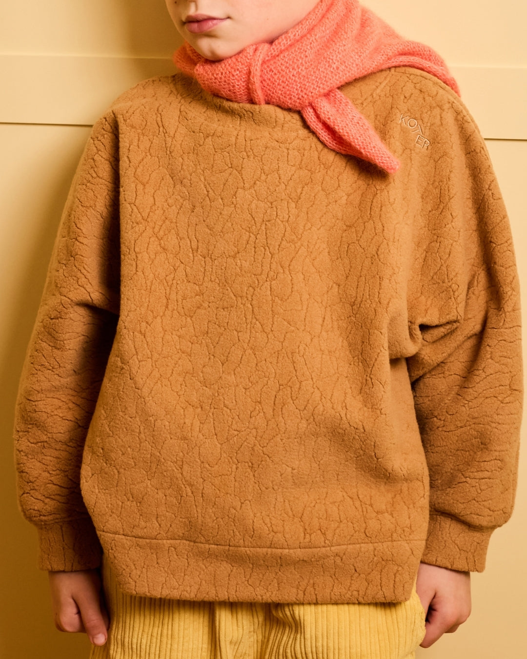 Studio Koter - Riverson 100%有機棉大學T - Teddy Brown 4-5Y & 6-7Y