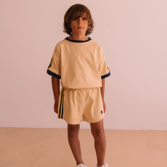 We are kids 100%有機棉短褲 Sand  ❘ 現貨尺寸: 2Y~9Y