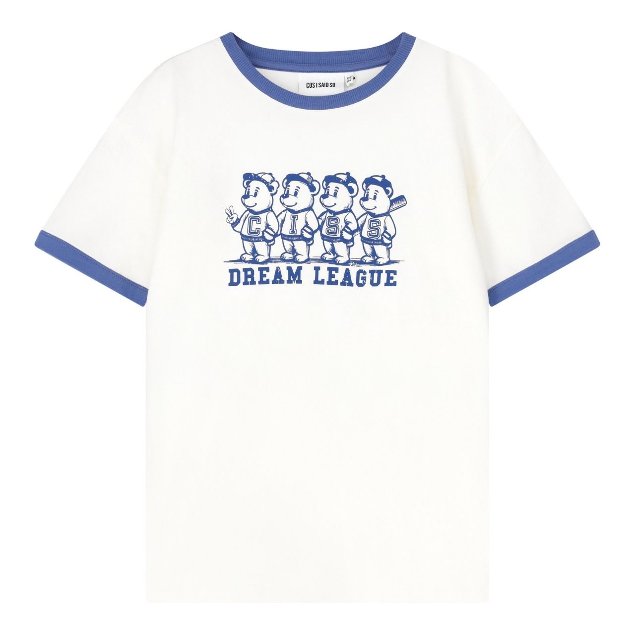COS I SAID SO 有機棉 DREAM LEAGUE 小熊短袖上衣- 大人款 ❘ 單一尺寸 S~L 皆可