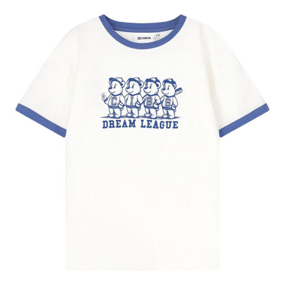 COS I SAID SO 有機棉 DREAM LEAGUE 小熊短袖上衣 ❘ 現貨尺寸: 4Y ~11Y