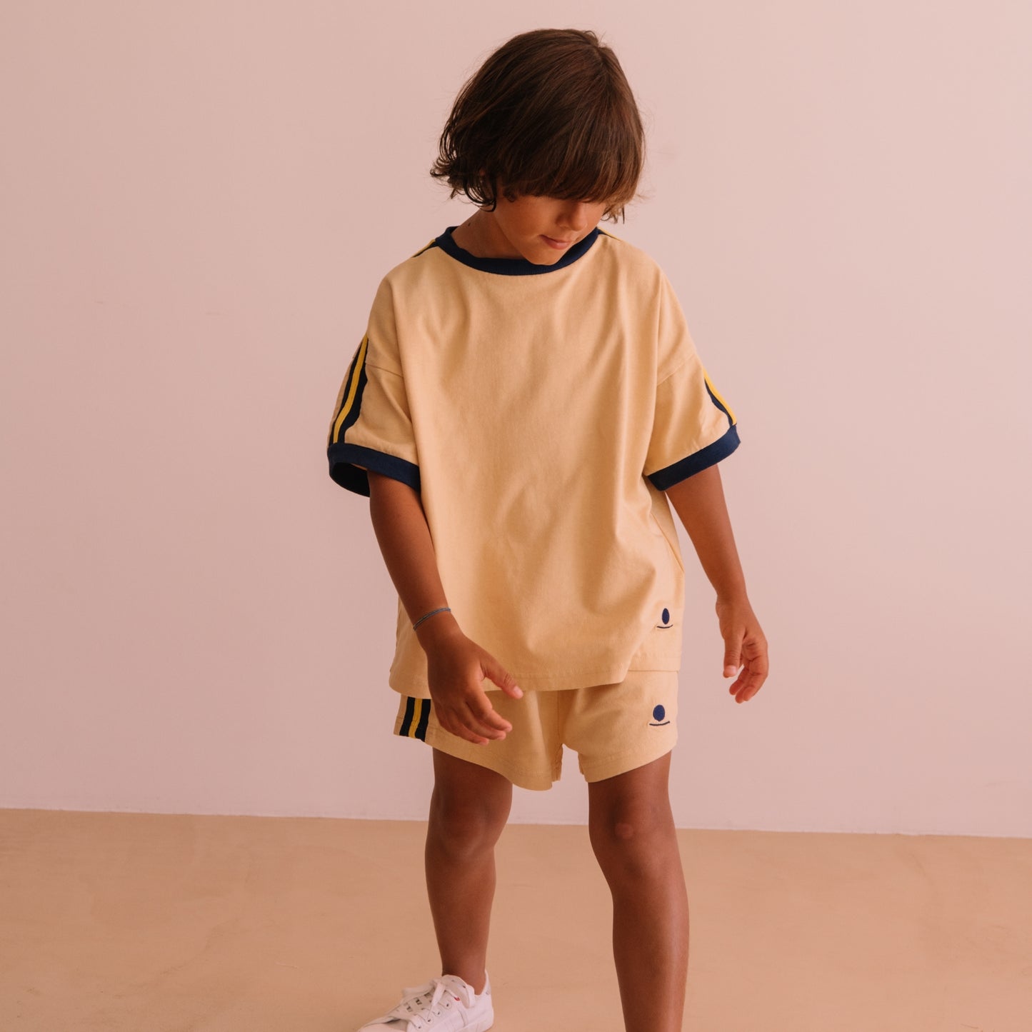 We are kids 100%有機棉短褲 Sand  ❘ 現貨尺寸: 2Y~9Y