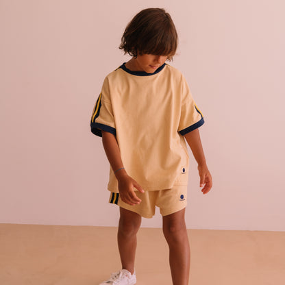 We are kids 100%有機棉短褲 Sand  ❘ 現貨尺寸: 2Y~9Y