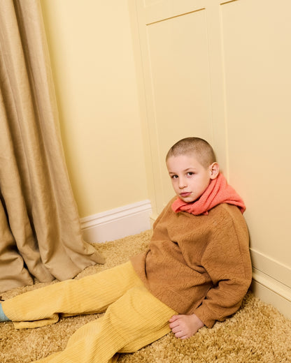 Studio Koter - Riverson 100%有機棉大學T - Teddy Brown 4-5Y & 6-7Y