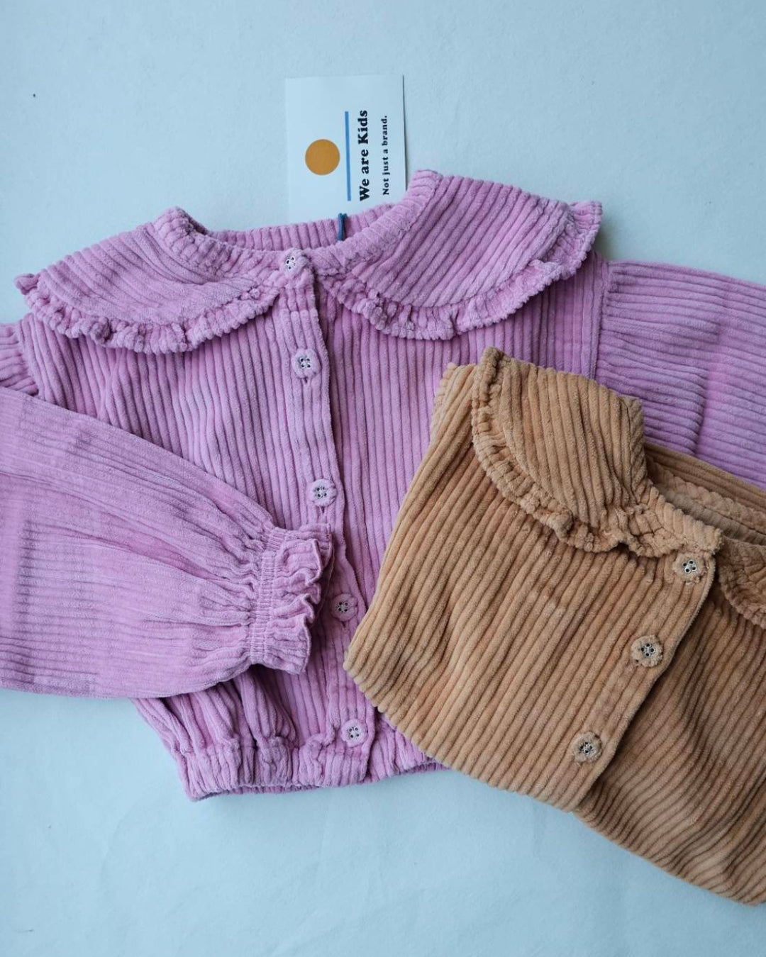 We are kids - 100%有機棉燈芯絨CHEMISE CLARA襯衫- 泡泡糖粉 4-5Y & 6-7Y
