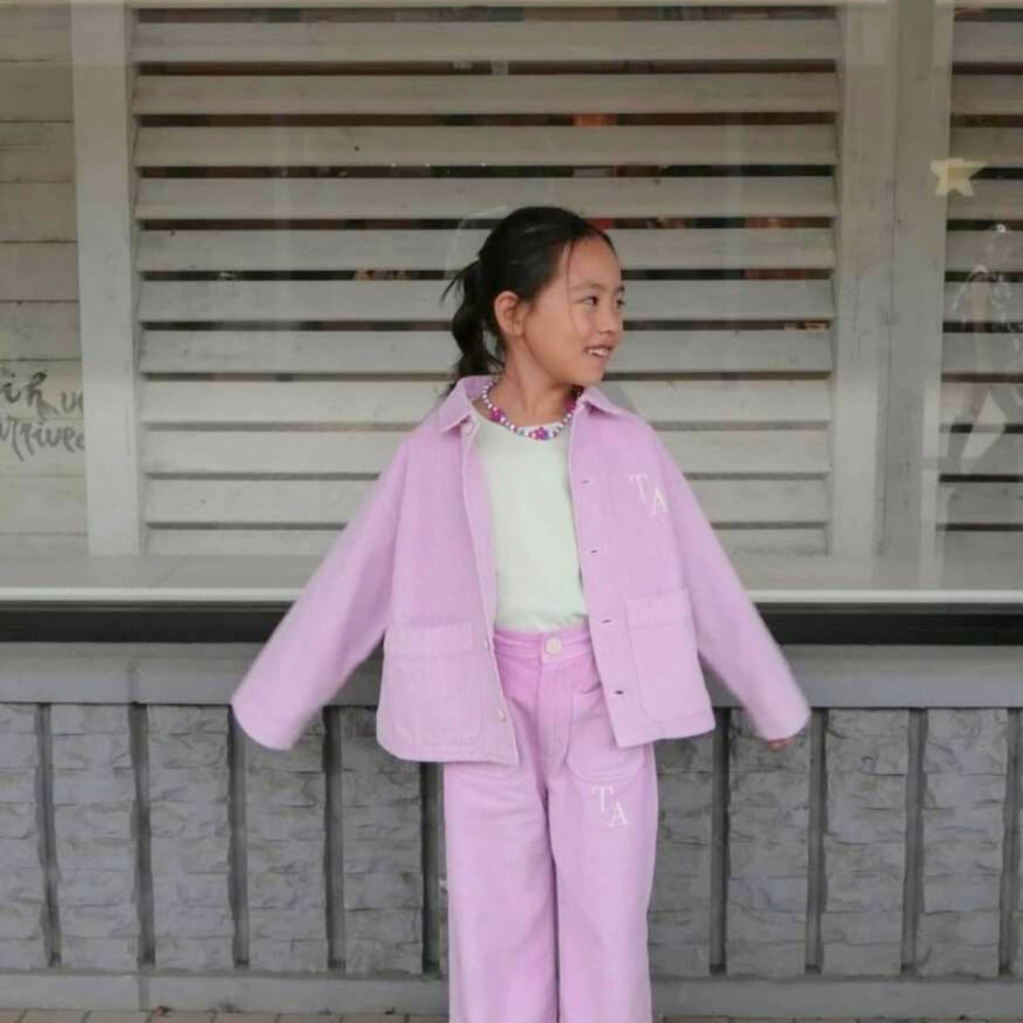 True Artist 100%純棉燈芯絨襯衫外套 Pink Blush 4Y~9Y