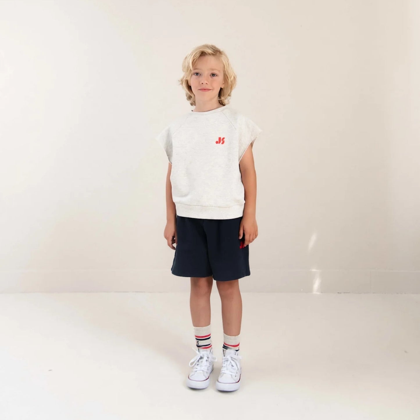 Jenest 100% 有機棉 XAVI 短褲 — Navy Blue  ❘ 現貨尺寸: 3Y~10Y