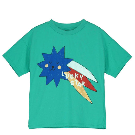Lotiekids 100% 有機棉 LUCKY STAR 寬版短袖 T-shirt ❘ 現貨尺寸:2Y~9Y