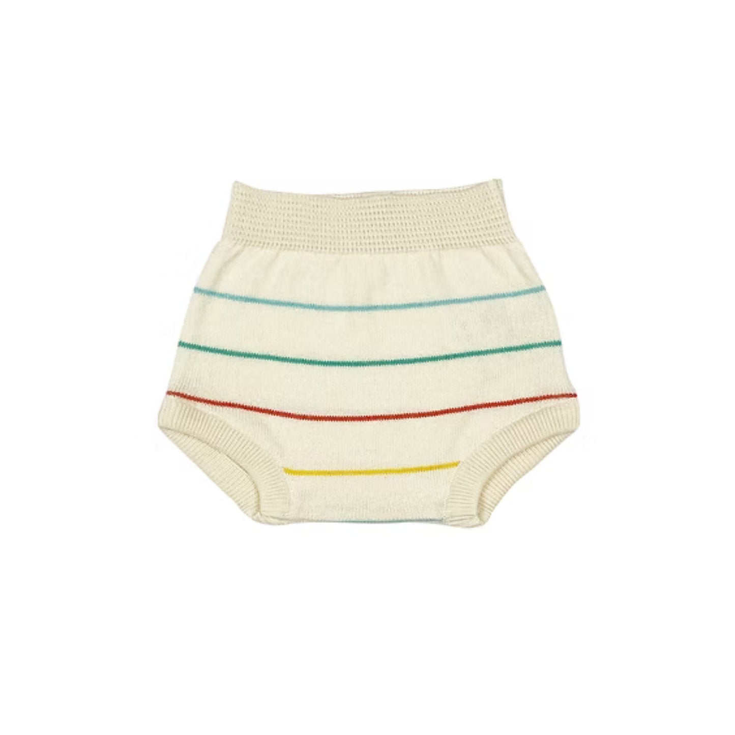 Bayiri 100%有機棉條紋包屁褲/屁屁褲/燈籠褲 - Milk ❘ 現貨尺寸:  1-3Y (單一尺寸)