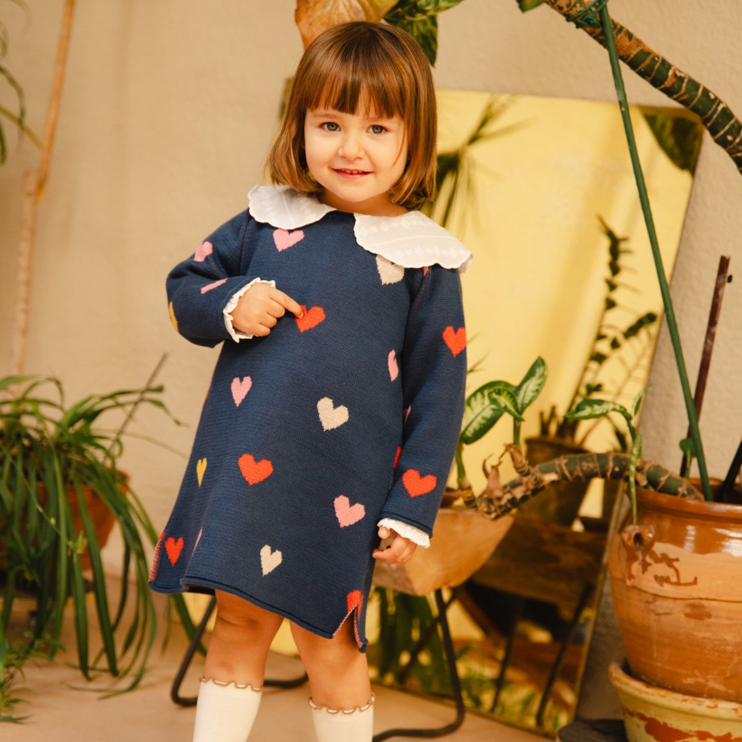 Bayiri 100%有機棉長袖洋裝 2Y~6Y