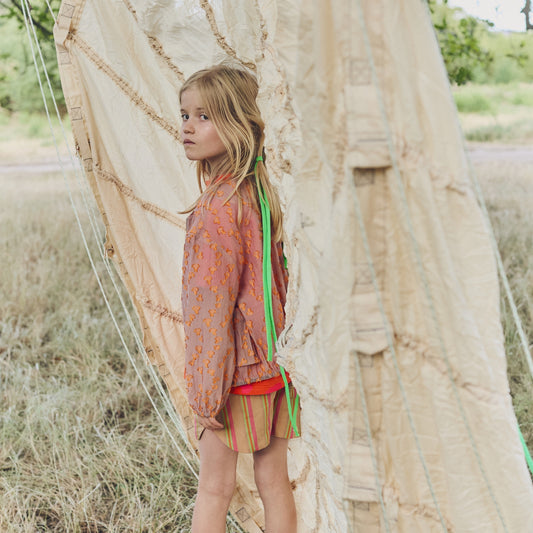 Studio Koter KOKO 緹花透膚寬版夾克  ❘ 現貨尺寸: 4Y~9Y