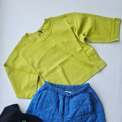 Studio Koter 100%有機棉 Rory 長袖上衣 - apple green  ❘ 現貨尺寸: 2Y~9Y