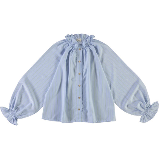 Poudre Organic  成人  經典天絲長袖條紋襯衫 ❘ 現貨尺寸: S & M