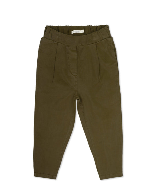 Phil&Phae 有機棉天絲混紡長褲- dark moss 3Y~6Y